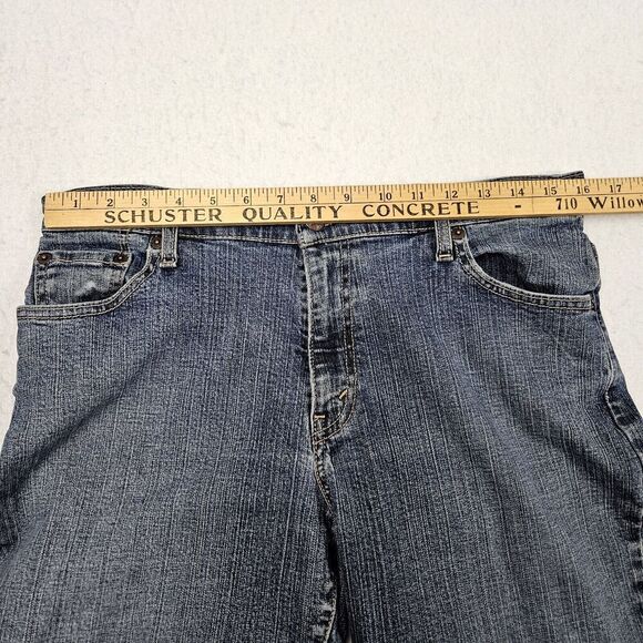 VTG Levis 550 Jeans Womens Size 12 Relaxed Bootcut Midrise Blue Denim READ DESCR - Picture 8 of 11